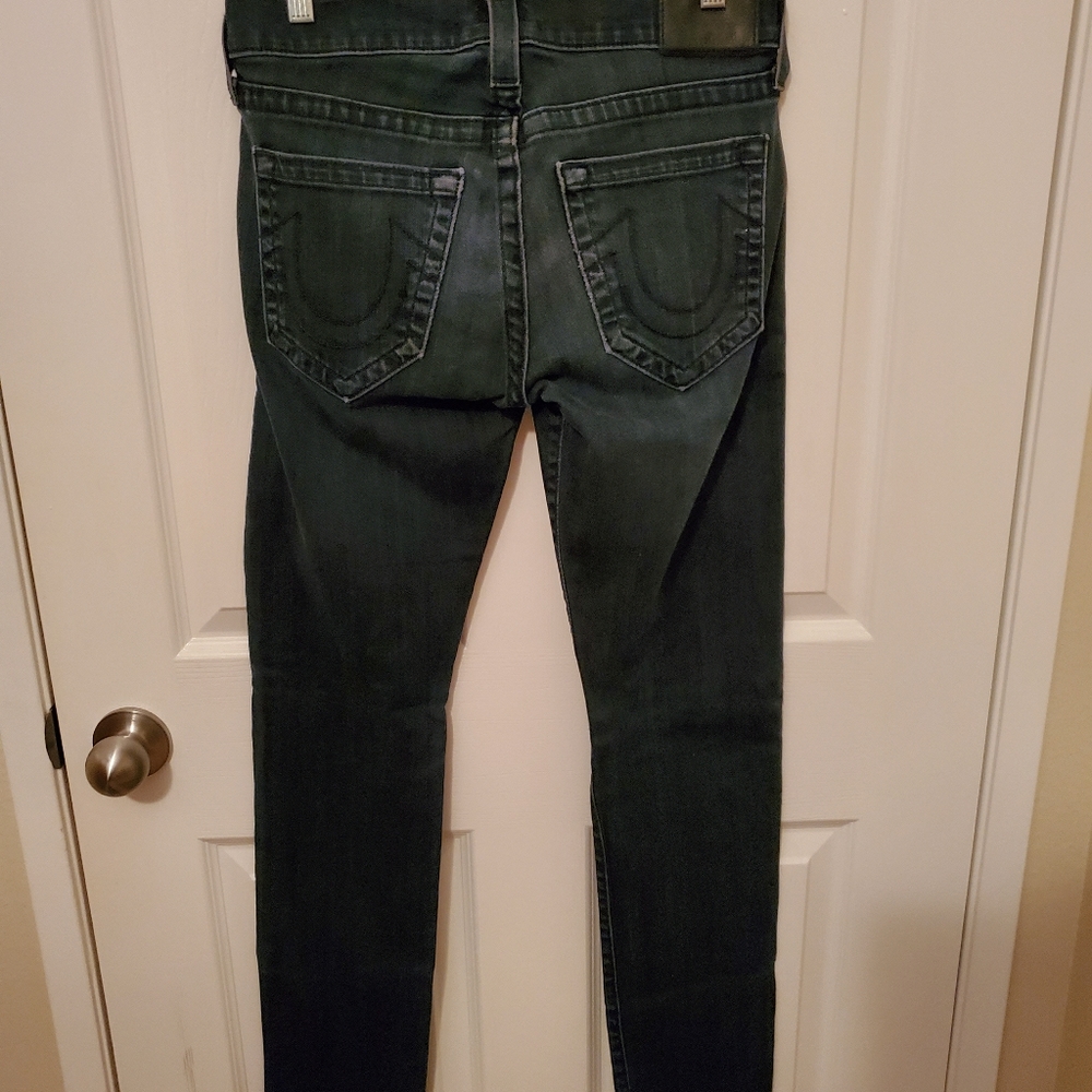 True Religion Geno Relaxed Slim Straight Fit Cotton Jeans Women's Size 28 - Picture 3 of 5